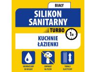 Zdjęcie: Silikon sanitarny TURBO 280 ml biały SOUDAL