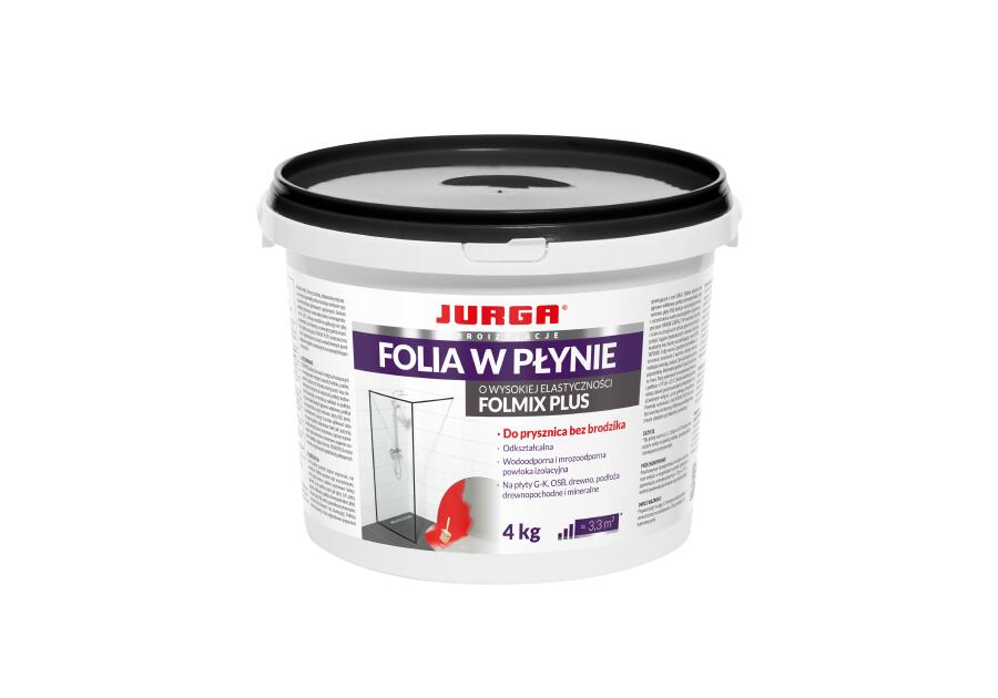 Zdjęcie: Folia w płynie na podłoża krytyczne Folmix Plus 4kg JURGA