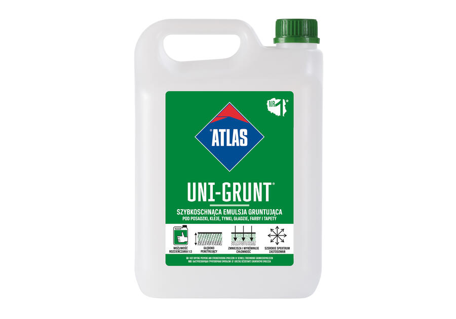 Zdjęcie: Emulsja gruntująca Uni-Grunt 5 kg ATLAS