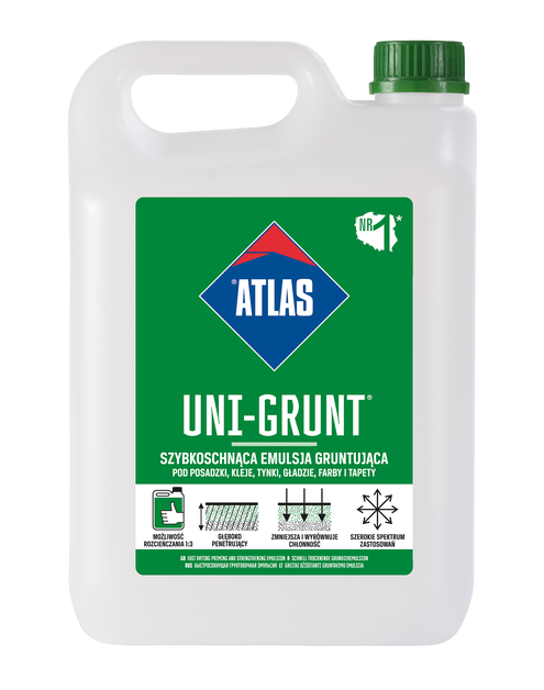 Zdjęcie: Emulsja gruntująca Uni-Grunt 5 kg ATLAS