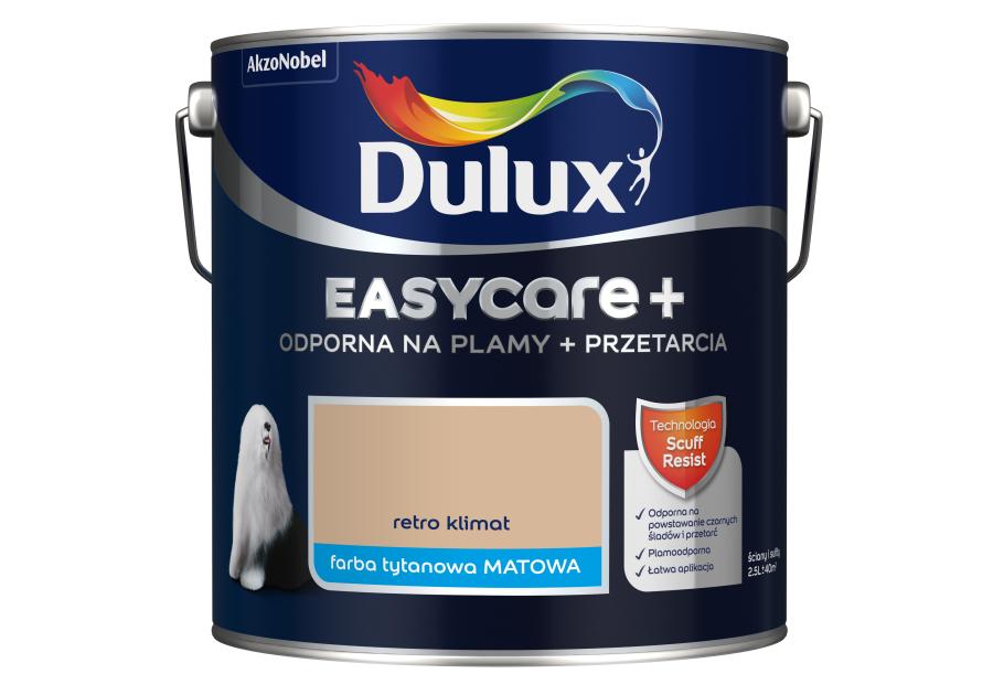 Zdjęcie: Farby lateksowe EasyCare+ Retro Klimat 2,5 L DULUX