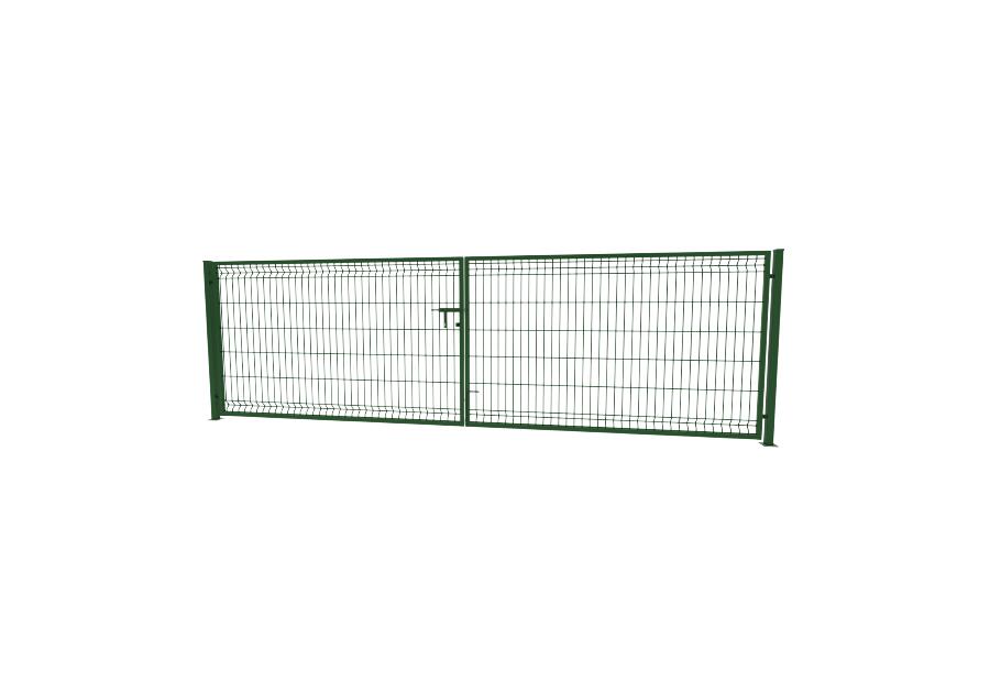 Zdjęcie: Brama 3D 400x123 cm ocynk 6005 komplet BETAFENCE