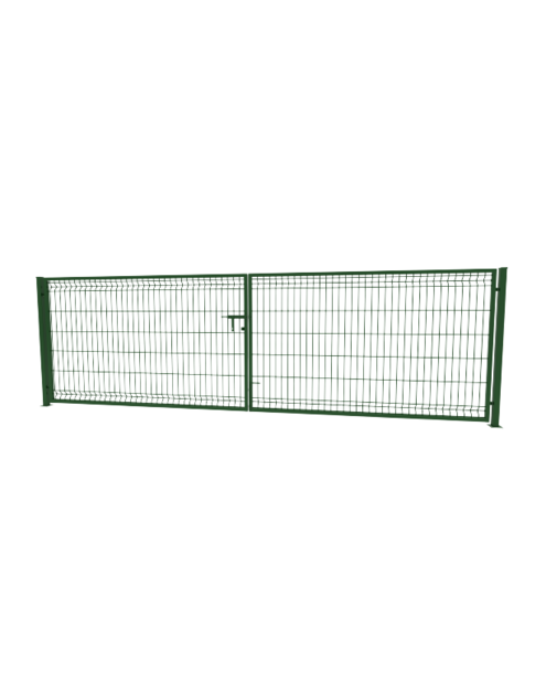 Zdjęcie: Brama 3D 400x123 cm ocynk 6005 komplet BETAFENCE