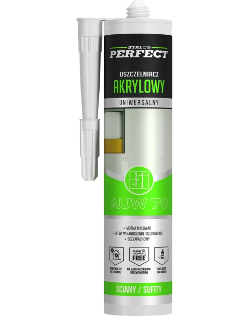 Zdjęcie: Uszczelniacz akrylowy auw 70 280 ml Perfect STALCO