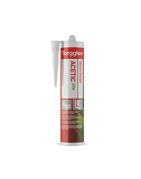 Zdjęcie: Uszczelniacz silikonowy Acetic Life szary 310 ml TORGGLER