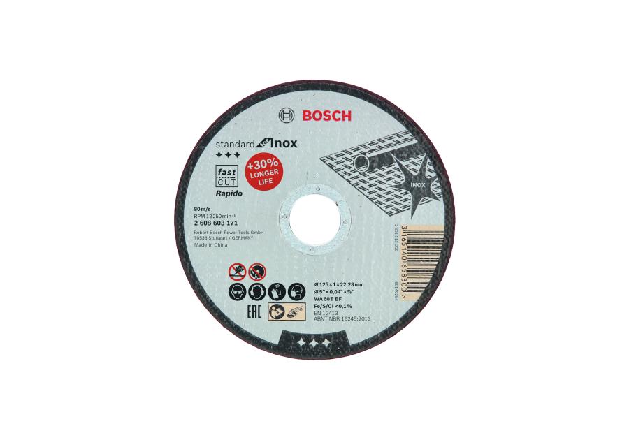 Zdjęcie: Tarcza do cięcia metalu 125x1 mm BOSCH