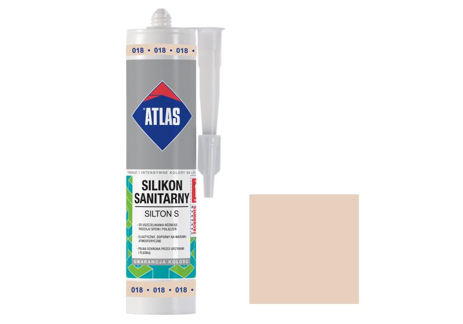 Zdjęcie: Silikon sanitarny Silton S beż pastelowy 280 ml ATLAS