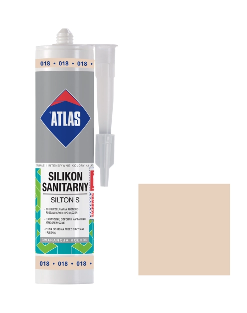 Zdjęcie: Silikon sanitarny Silton S beż pastelowy 280 ml ATLAS