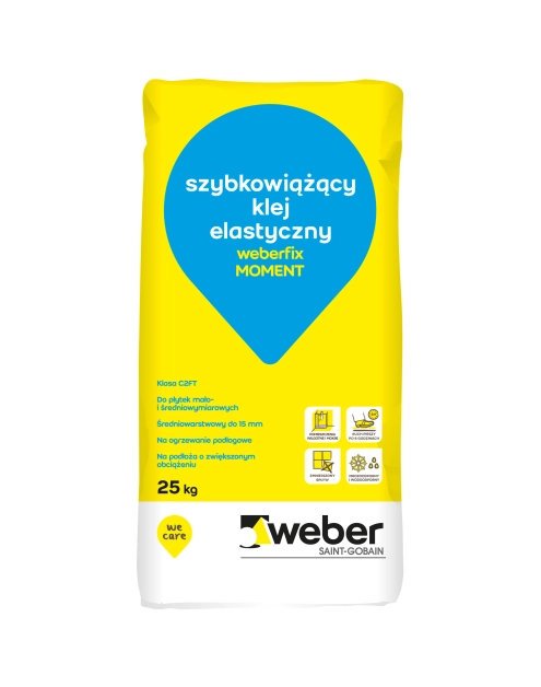 Zdjęcie: Klej szybkowiążący Moment 25 kg WEBER