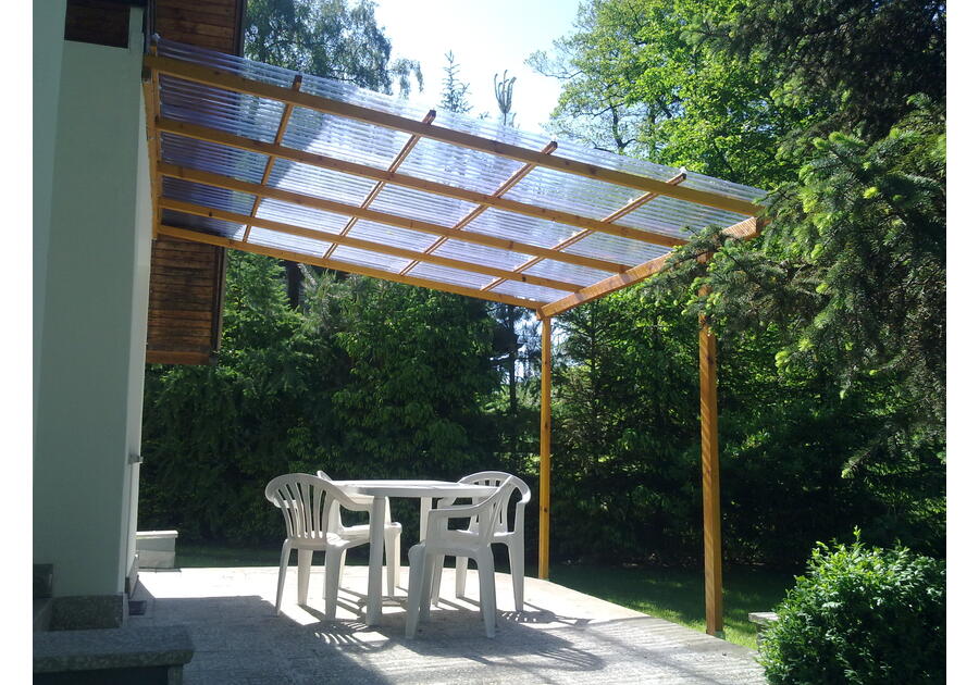 Zdjęcie: Płyta trapezowa PVC 90X250 cm/0,8 mm Trapez 70/18 dymna brąz ROBELIT