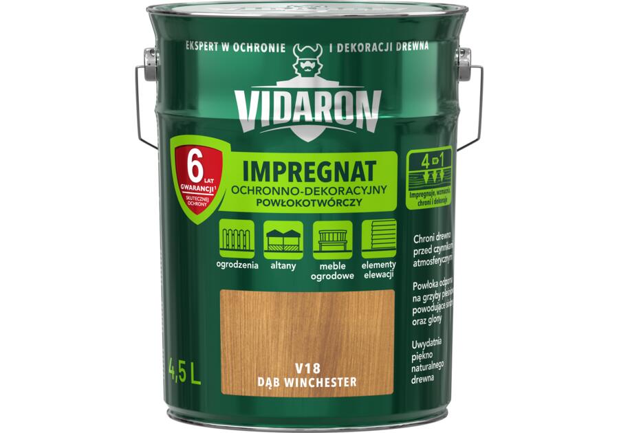 Zdjęcie: Impregnat powłokotwórczy dąb winchester V18 4,5 L VIDARON