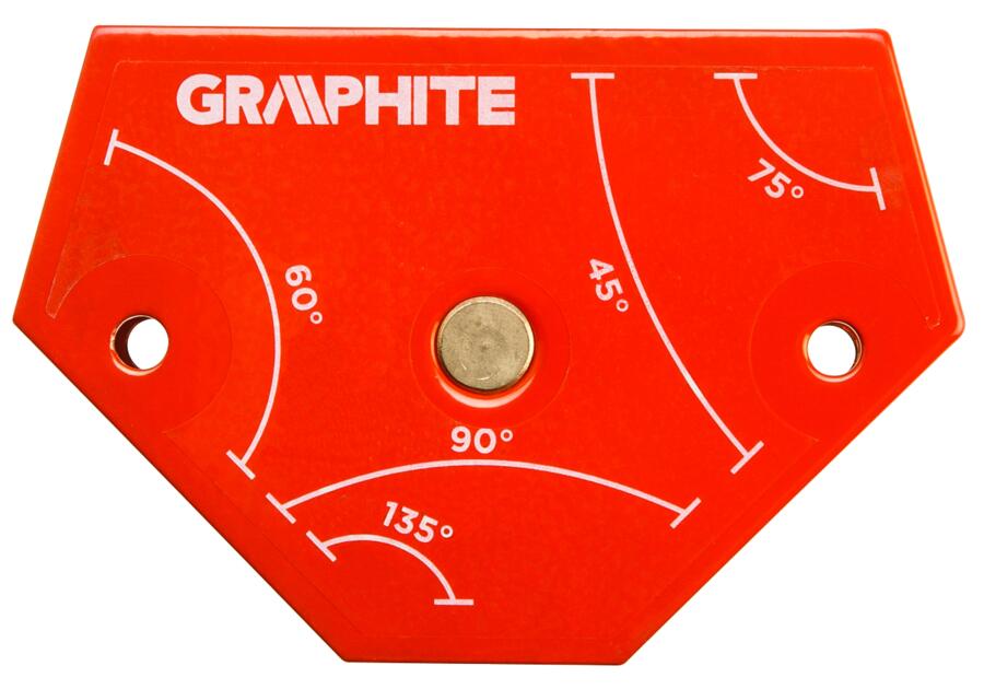 Zdjęcie: Spawalniczy kątownik magnetyczny 64 x 95 x 14 mm, udźwig 11.4 kg GRAPHITE