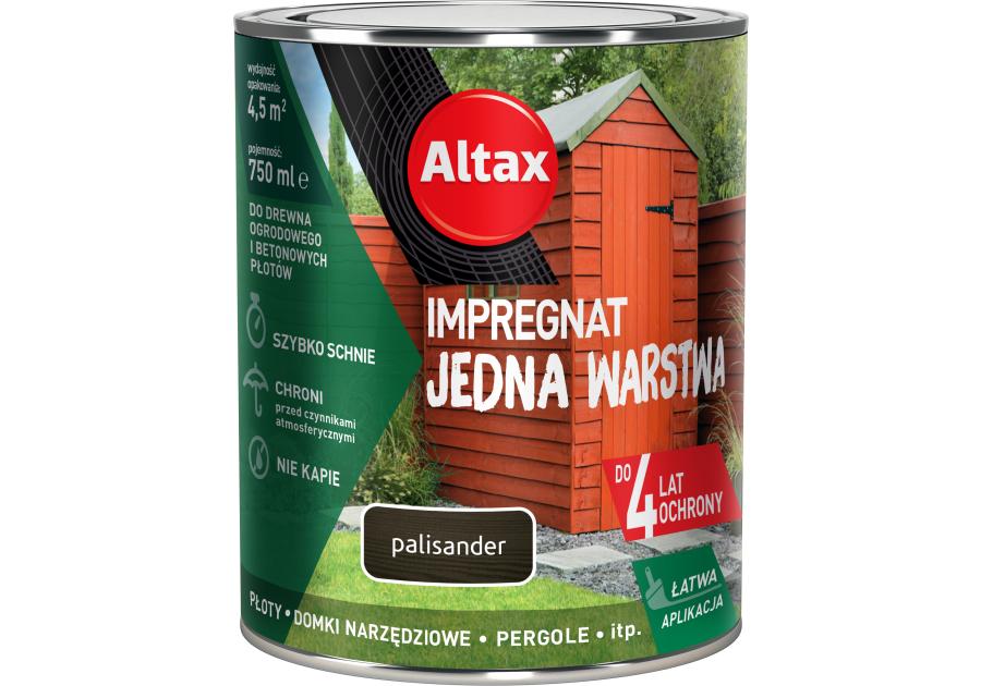 Zdjęcie: Impregnat Jedna Warstwa 4 lata 0,75 L palisander ALTAX