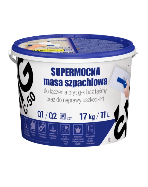 Zdjęcie: Masa szpachlowa supermocna C-50, 17 kg ŚMIG