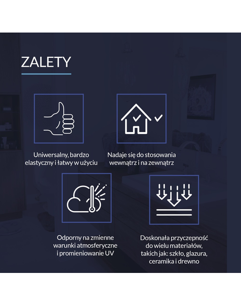 Zdjęcie: Silikon uniwersalny bezbarwny 300 ml PSB