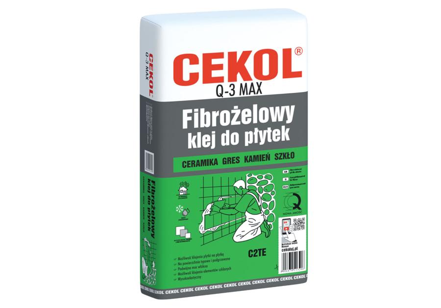 Zdjęcie: Klej do płytek Q-3 fibrożelowy 20 kg CEKOL