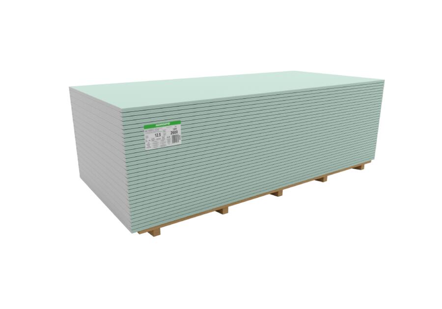 Zdjęcie: Płyta GKBI 12,5x1200x2600 mm woda NORGIPS