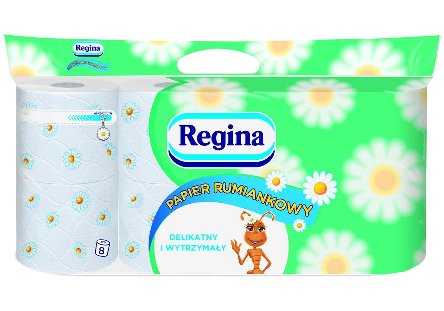 Zdjęcie: Papier toaletowy Rumiankowy 8 rolek REGINA