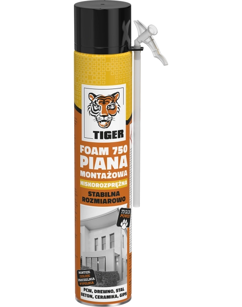 Zdjęcie: Piana montażowa niskoprężna Foam 750, 700 ml TIGER