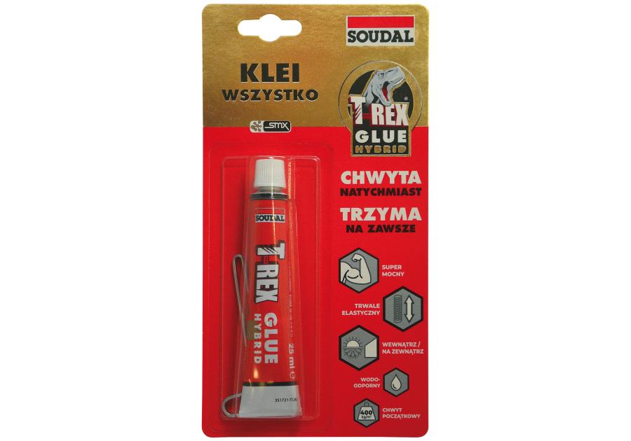 Zdjęcie: Klej hybrydowy T-Rex 25 ml biały SOUDAL