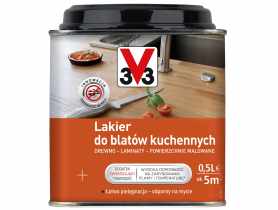 Lakier do blatów kuchennych bezbarwny satyna 0,5 L V33