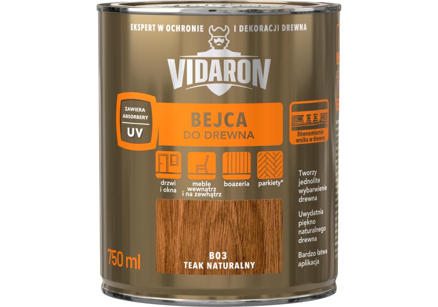 Zdjęcie: Bejca teak naturalny B03 0,75 L VIDARON