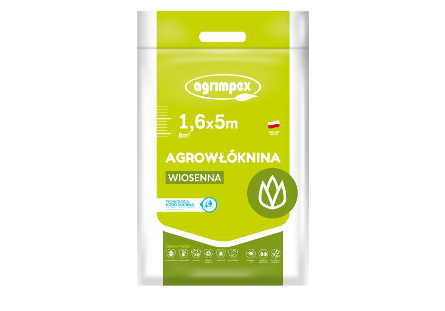 Zdjęcie: Agrowłóknina osłaniająca wiosenna Agro-Marina 17 g turkusowa 1,6 x 5 m AGRIMPEX