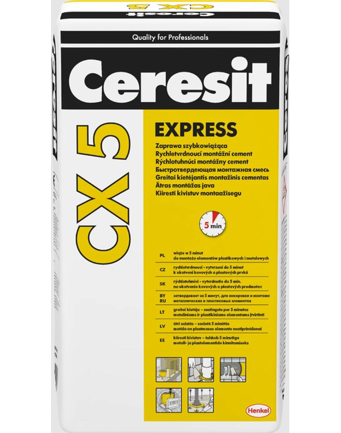 Zdjęcie: Cement montażowy CX5 - 25 kg CERESIT