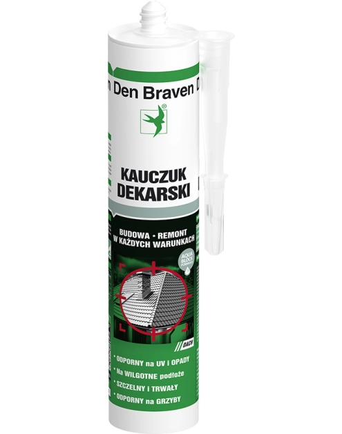 Zdjęcie: Kauczuk dekarski Rubber-Seal czarny 280 ml DEN BRAVEN