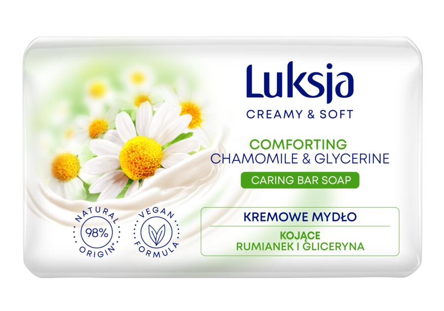 Zdjęcie: Mydło w kostce Creamy & Soft rumianek i gliceryna 0,09 kg LUKSJA