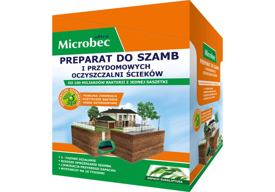 Zdjęcie: Preparat do szamb Microbec Ultra 25 g eukaliptus BROS