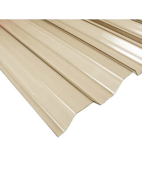 Zdjęcie: Płyta PVC 90x200 cm - 0,8 mm Trapez 70/18 dymna ROBELIT