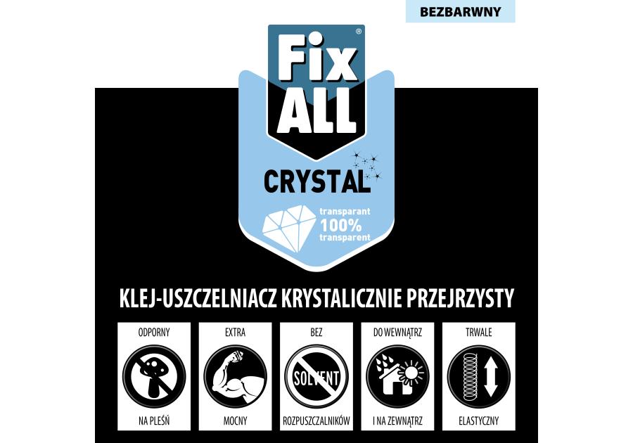 Zdjęcie: Uszczelniacz hybrydowy Fixall crystal 290 ml SOUDAL