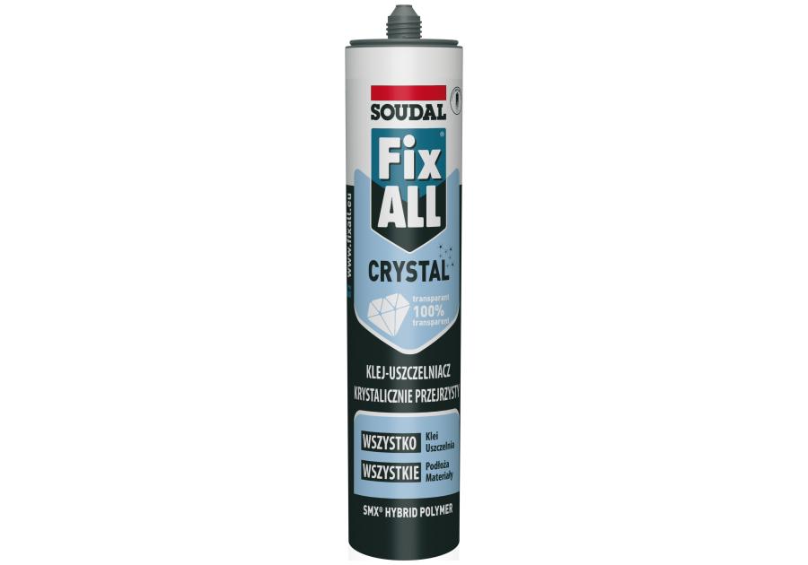 Zdjęcie: Uszczelniacz hybrydowy Fixall crystal 290 ml SOUDAL