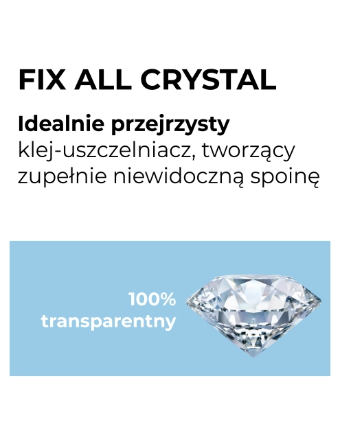 Zdjęcie: Uszczelniacz hybrydowy Fixall crystal 290 ml SOUDAL