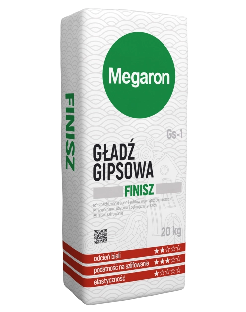 Zdjęcie: Gładź gipsowa Gs-1, 20 kg MEGARON