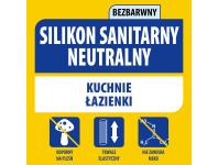 Zdjęcie: Silikon sanitarny neutralny 280 ml bezbarwny SOUDAL