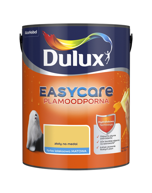 Zdjęcie: Farba do wnętrz EasyCare 5 L złoty na medal DULUX