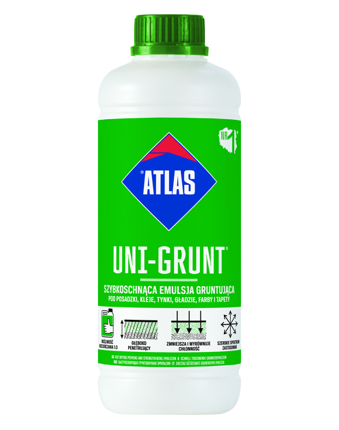 Zdjęcie: Emulsja gruntująca szybkoschnąca Uni-Grunt 1 kg ATLAS