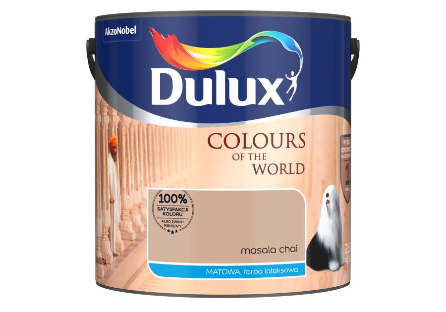 Zdjęcie: Farba do wnętrz Kolory Świata 2,5 L masala chai DULUX