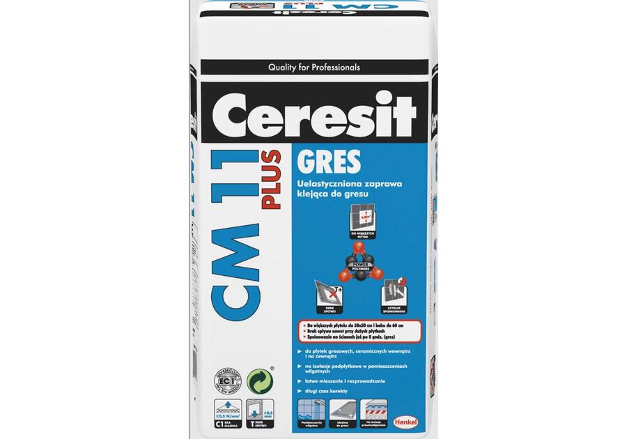 Zdjęcie: Klej do gresu CM11 Plus Comfort 25 kg CERESIT