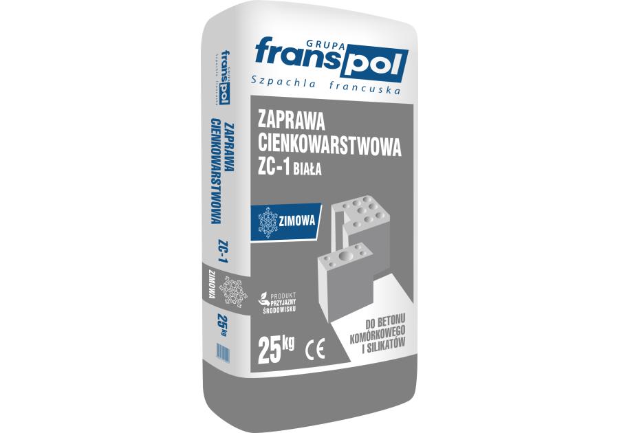 Zdjęcie: Zaprawa cienkowarstwowa ZC-1 zima 25 kg FRANS-POL