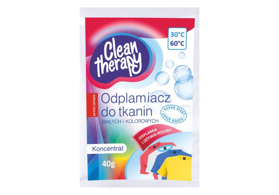 Zdjęcie: Odplamiacz do tkanin białych i kolorowych 40 g CLEAN THERAPY