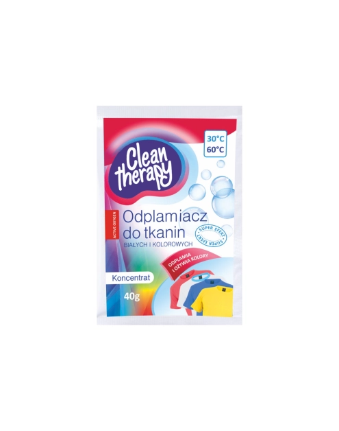 Zdjęcie: Odplamiacz do tkanin białych i kolorowych 40 g CLEAN THERAPY