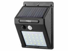 Lampa solarna ścienna 20 SMD LED 250 lm NEO