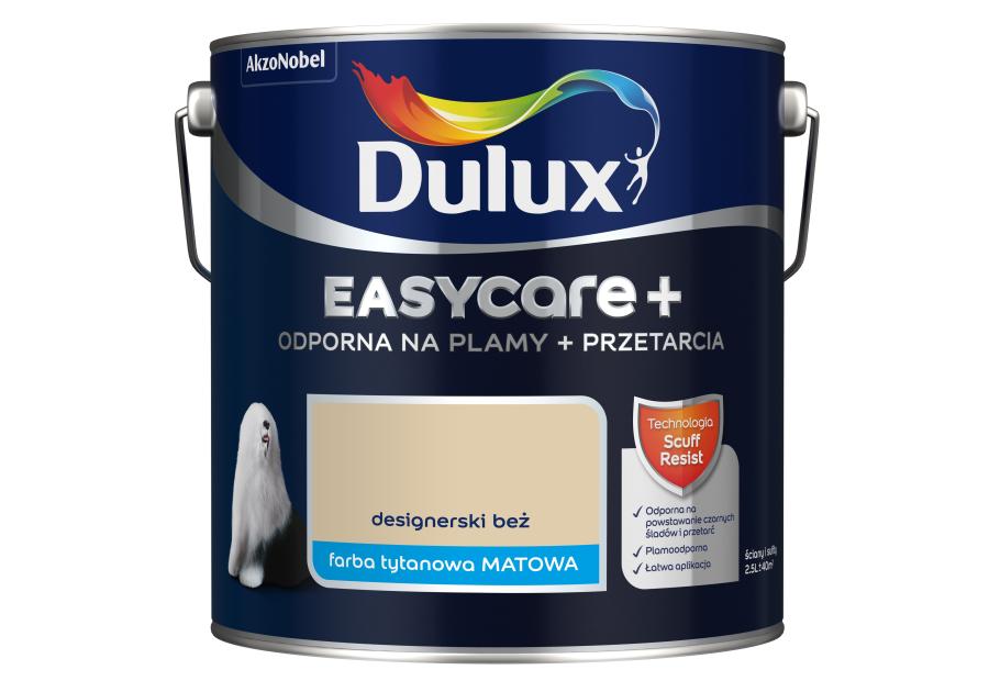 Zdjęcie: Farba lateksowa EasyCare+ Designerski Beż 2,5 L DULUX