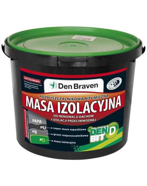 Zdjęcie: Masa izolacyjna  rozpuszczalnikowa bitumiczna 10 kg Den Bit-D DEN BRAVEN