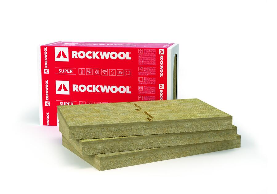 Zdjęcie: Płyty z wełny skalnej Frontrock Super 80x1000x600 mm ROCKWOOL