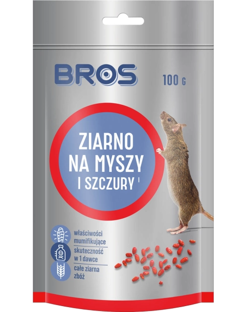 Zdjęcie: Ziarno na myszy i szczury 0,1 kg doypack BROS