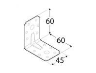 Zdjęcie: Kątownik z przetłoczeniem 6x6x4,5 cm KPL6 DMX